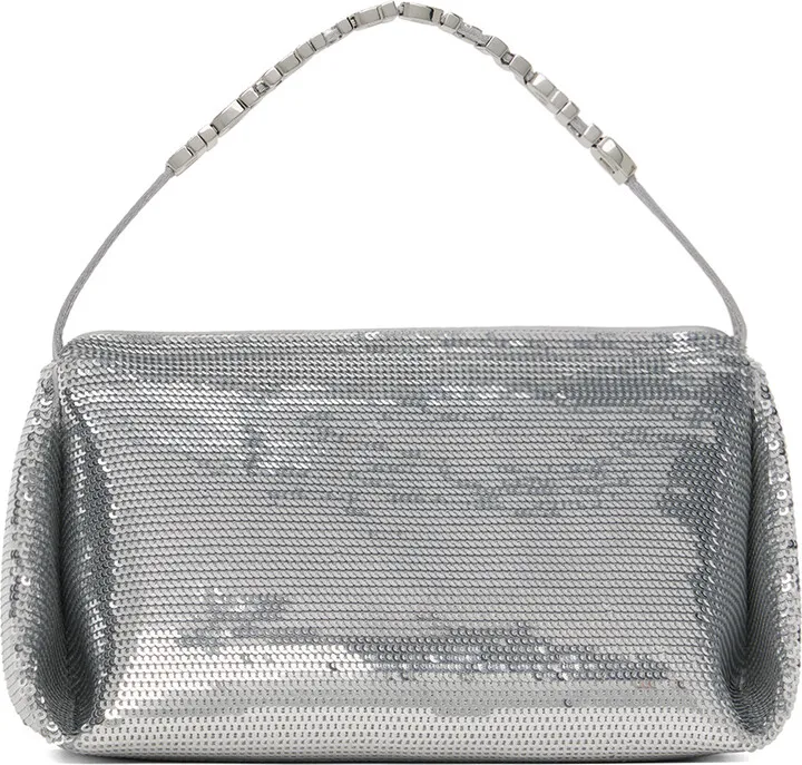 Alexander Wang Silver Micro Marquess Bag