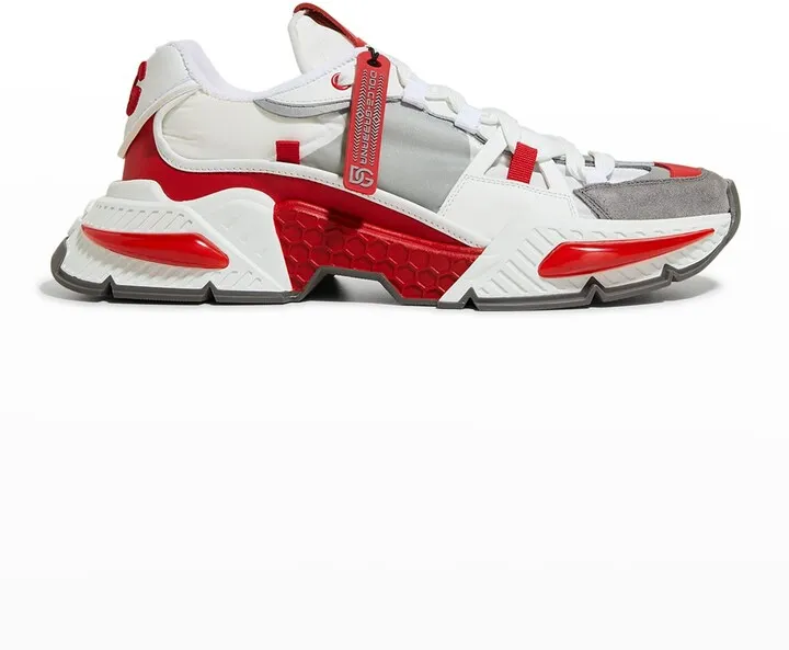 Men's Mix Media Airmaster Low-Top Sneakers