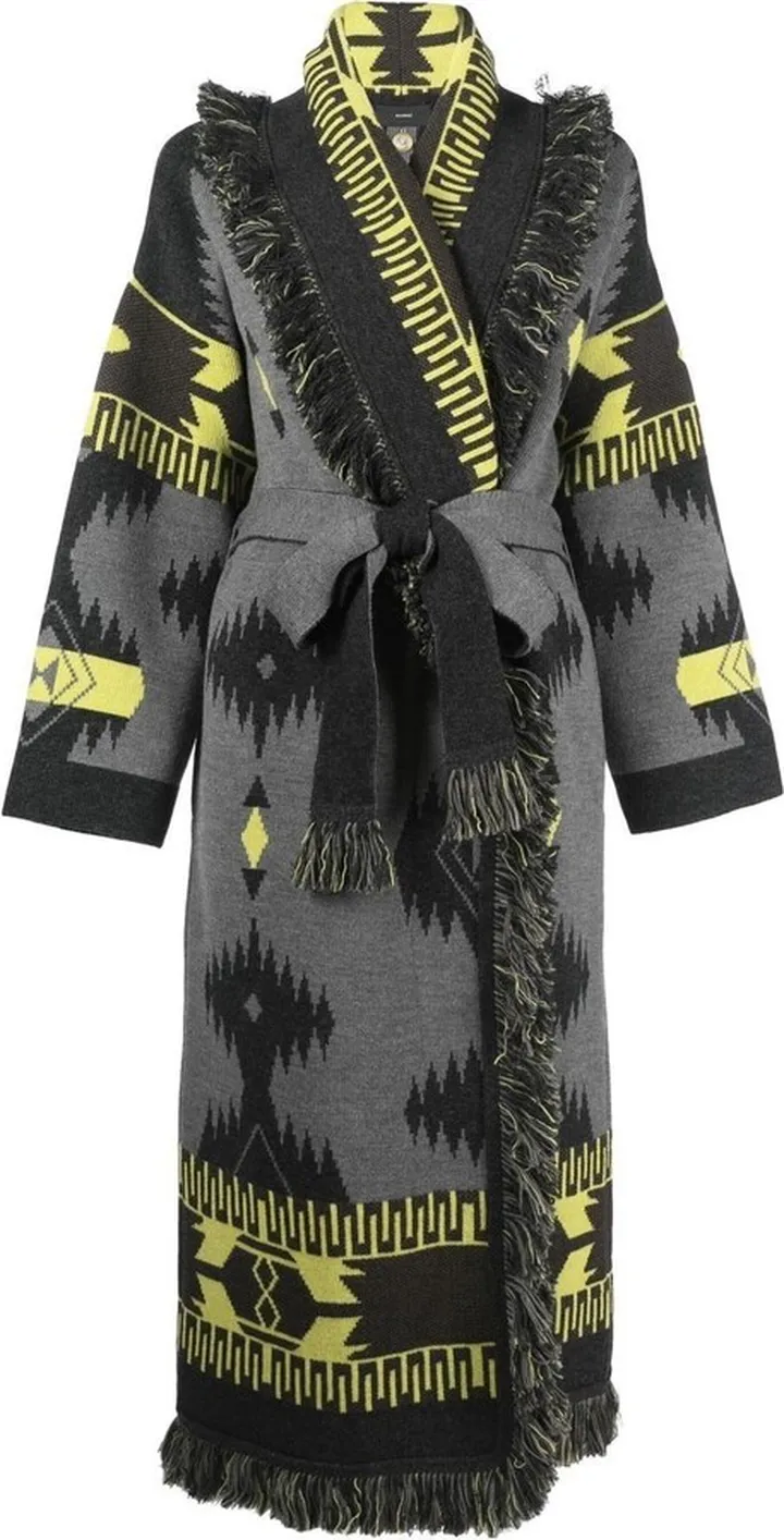 Virgin-Wool Belted Coat