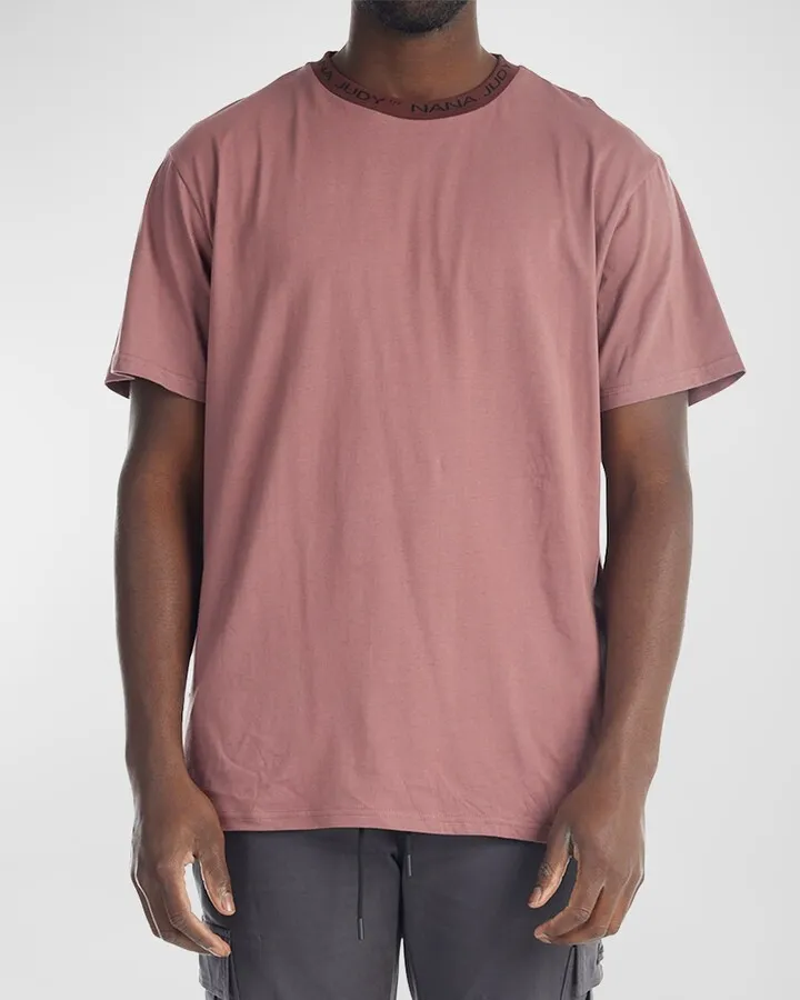 Men's Court T-Shirt with Logo Collar