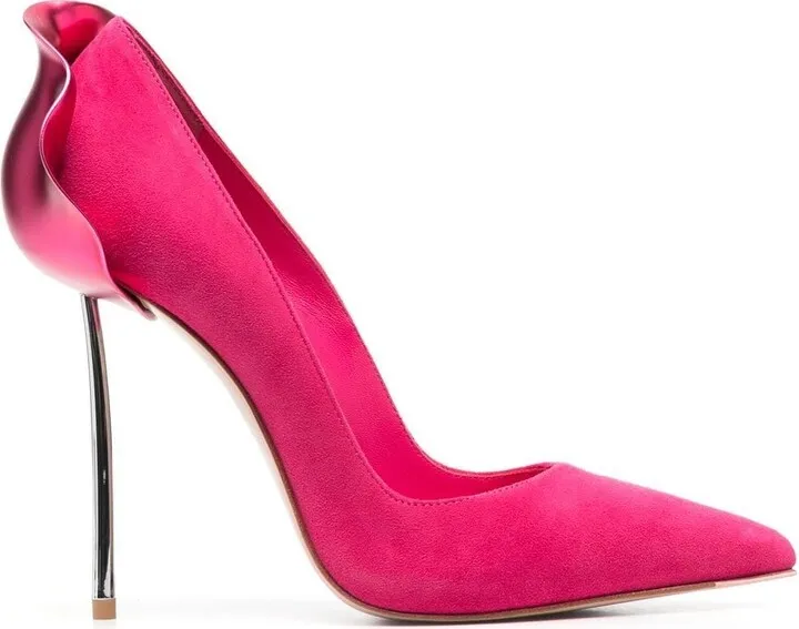 Petalo 120mm suede pumps