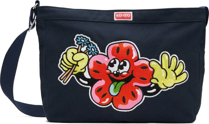 Kenzo Navy Kenzo Paris Large Boke Boy Bag
