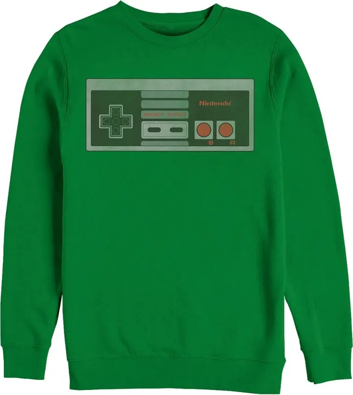 Men's Nintendo Controller Sweatshirt - Kelly Green - 2X Large