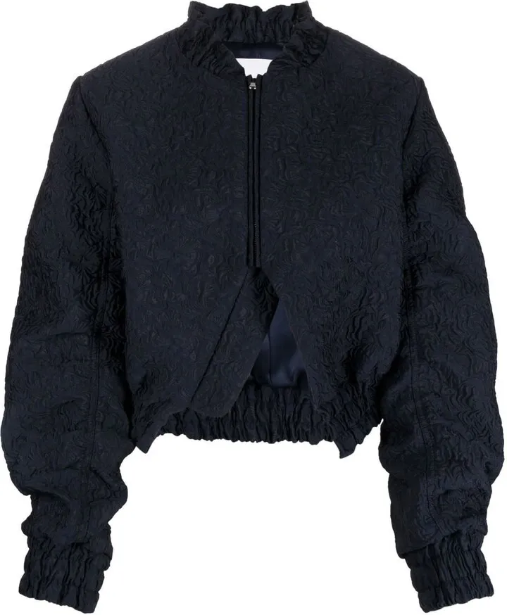 Denice matelassé bomber jacket