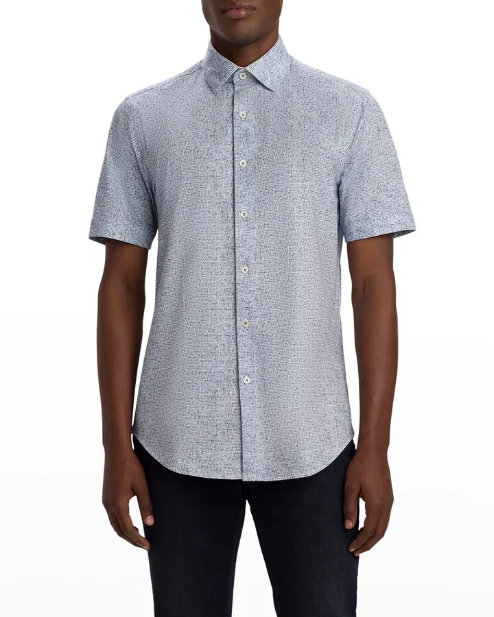 Men's Miles Ooohcotton Tech Mosaic Sport Shirt