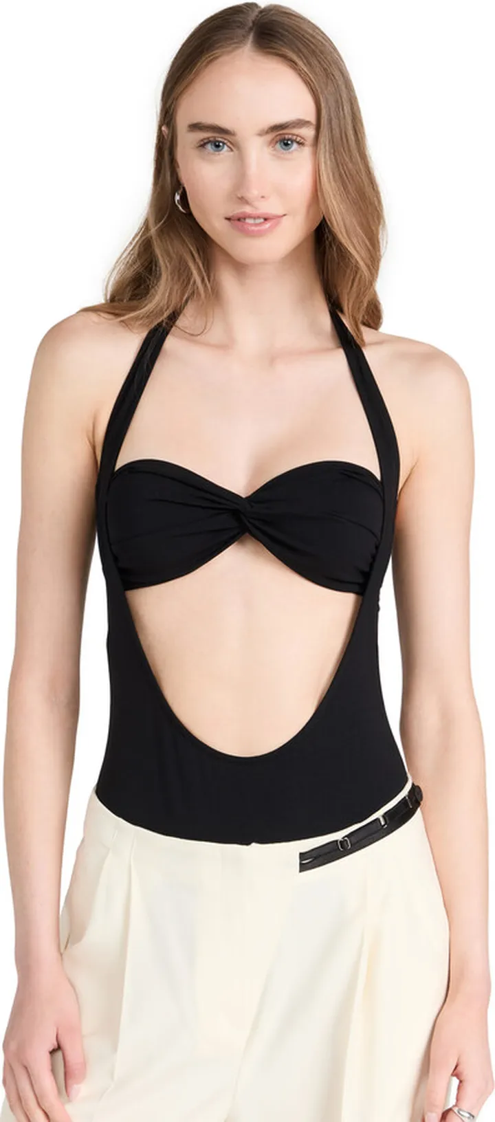 Beaufille Baes Halter Thong Bodysuit