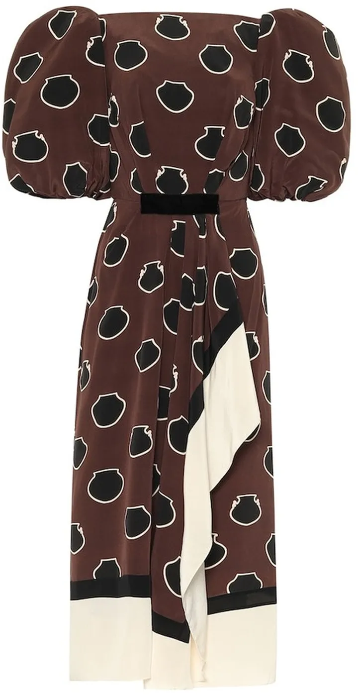 Unexpected Territory silk midi dress