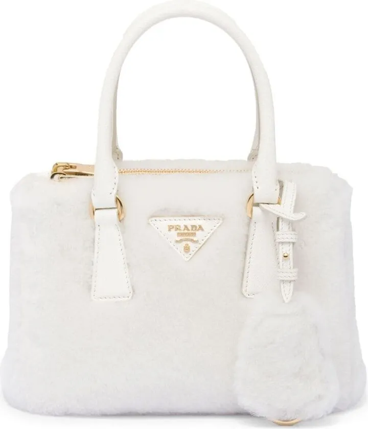 Galleria shearling tote bag