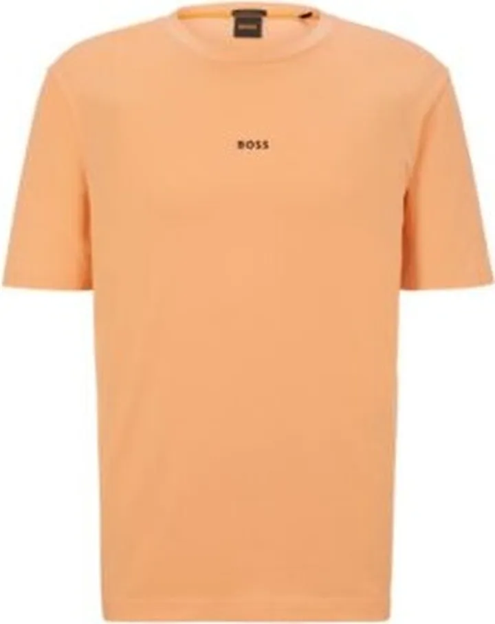 Relaxed-fit T-shirt in stretch cotton with logo print