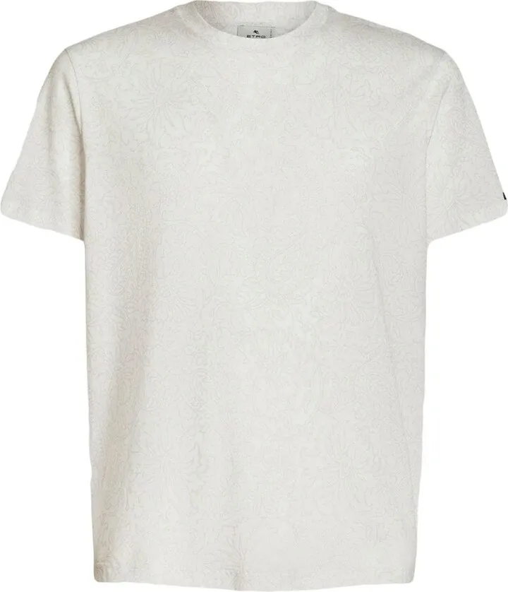 paisley-print cotton T-shirt