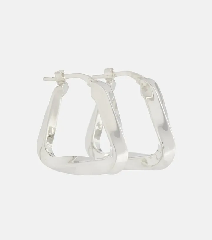 Essentials sterling silver hoop earrings