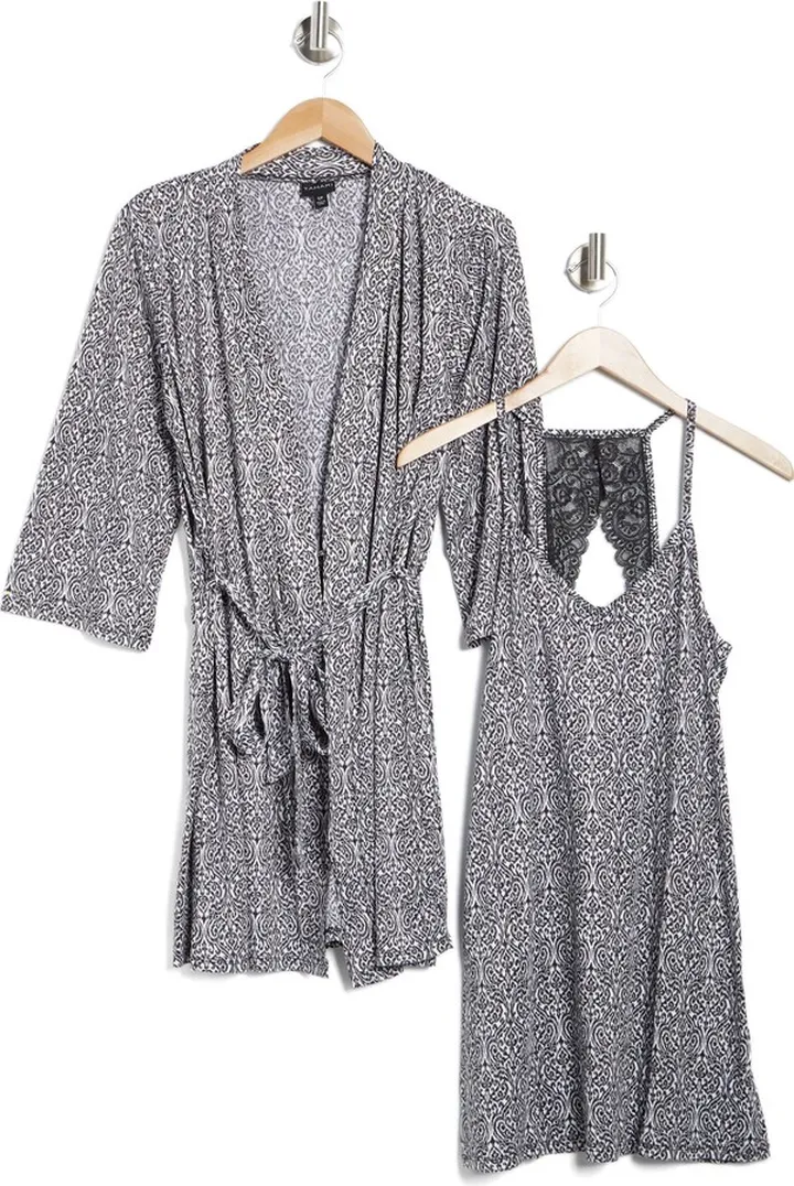 Nightgown & Robe Travel Pajamas
