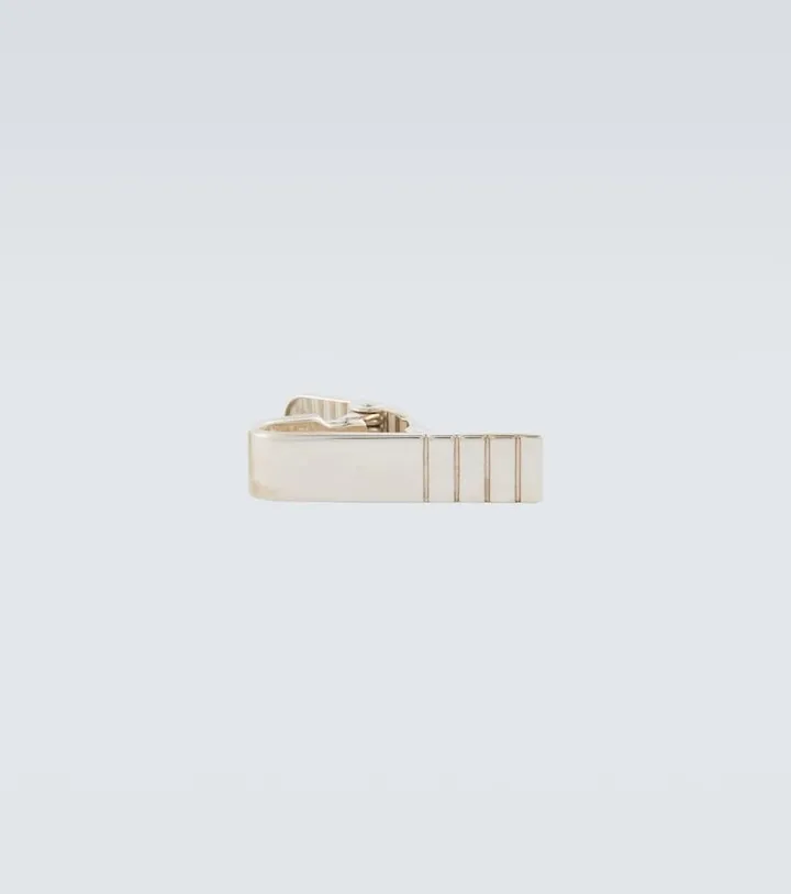 Silver tie clip