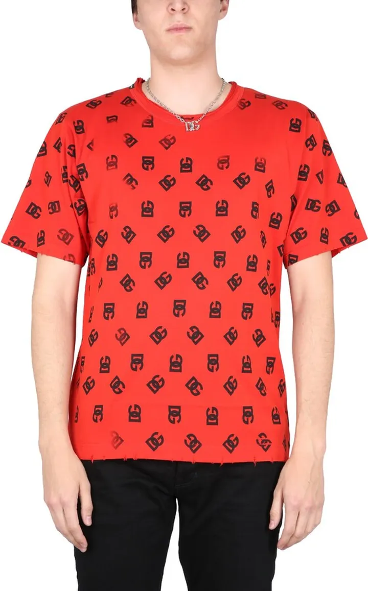 T-shirt With All Over Logo