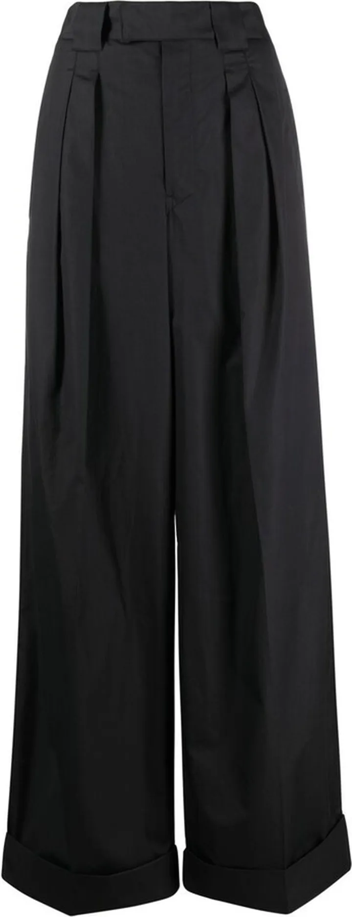 High-Waisted Pleated Trousers