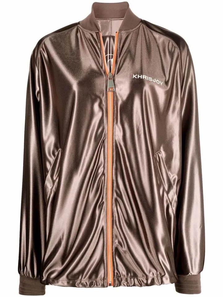 Logo-Embroidered Bomber Jacket