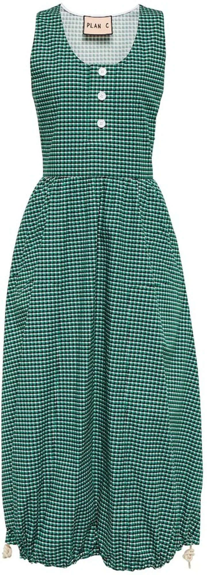 Checked cotton dress