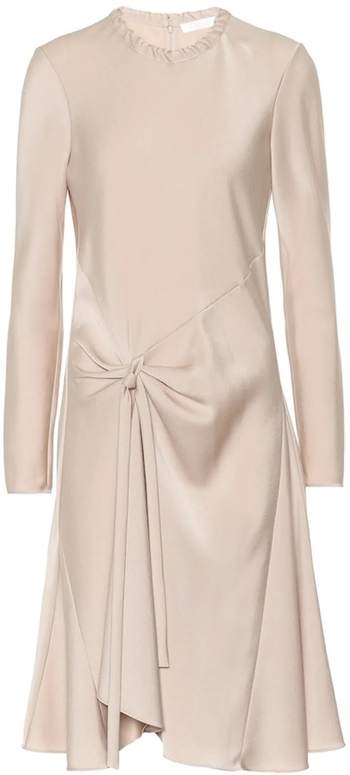 Satin-crepe dress
