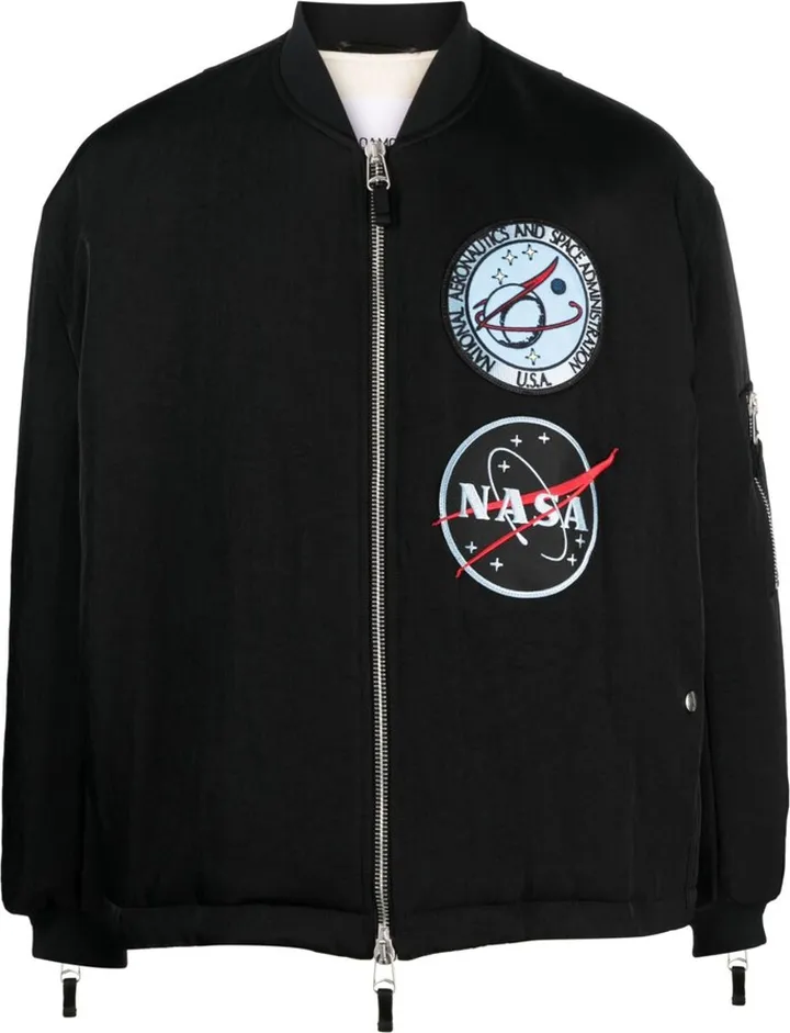 Logo-Patch Cotton Bomber Jacket