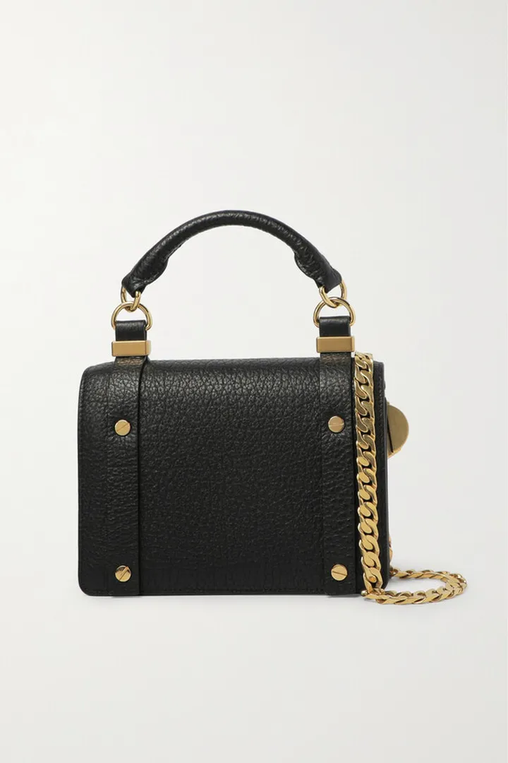 Chloé - + Net Sustain Small Studded Leather Tote - Black