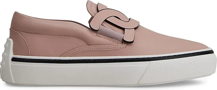 Casual Leather Slip-On Sneakers