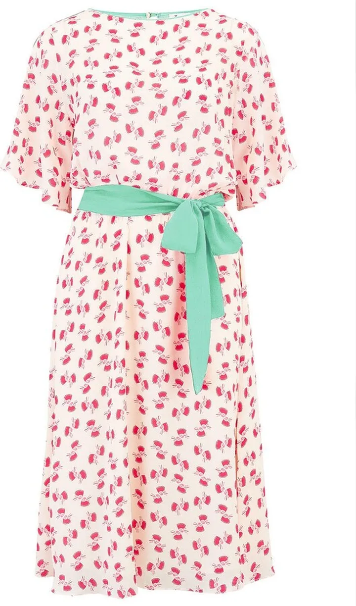 Libelula - Jojo Dress White & Red Hiawatha