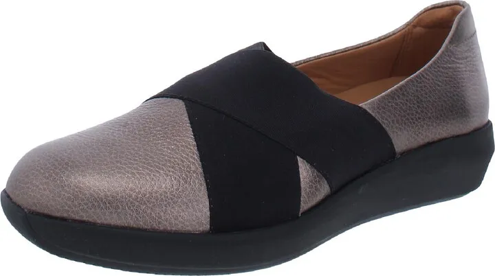 Tawnia Band Womens Leather Dress Sport Slip-On Sneakers