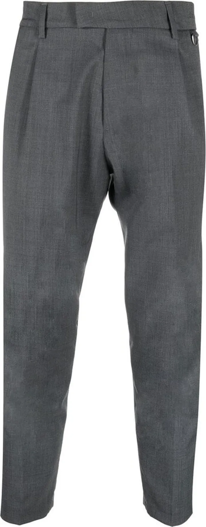 Straight-Leg Cropped Trousers