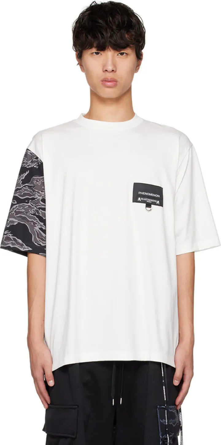 mastermind WORLD White Phenomenon Edition 'Tiger Camo On Skull' T-Shirt