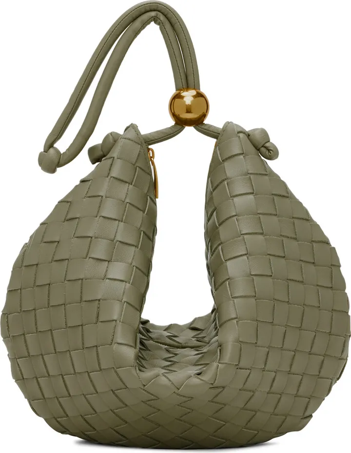Bottega Veneta Beige Small Turn Pouch
