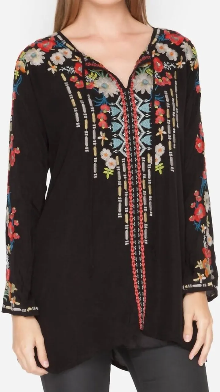 Gerona Tunic Dress in Black