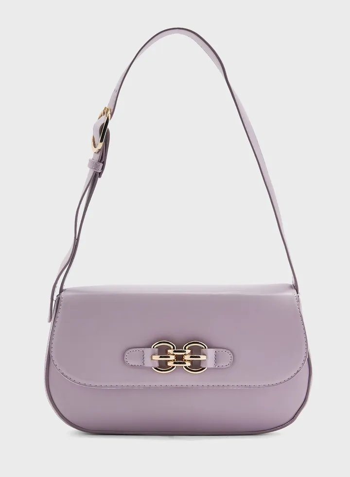 Shoulder Bag With Buckle Detail