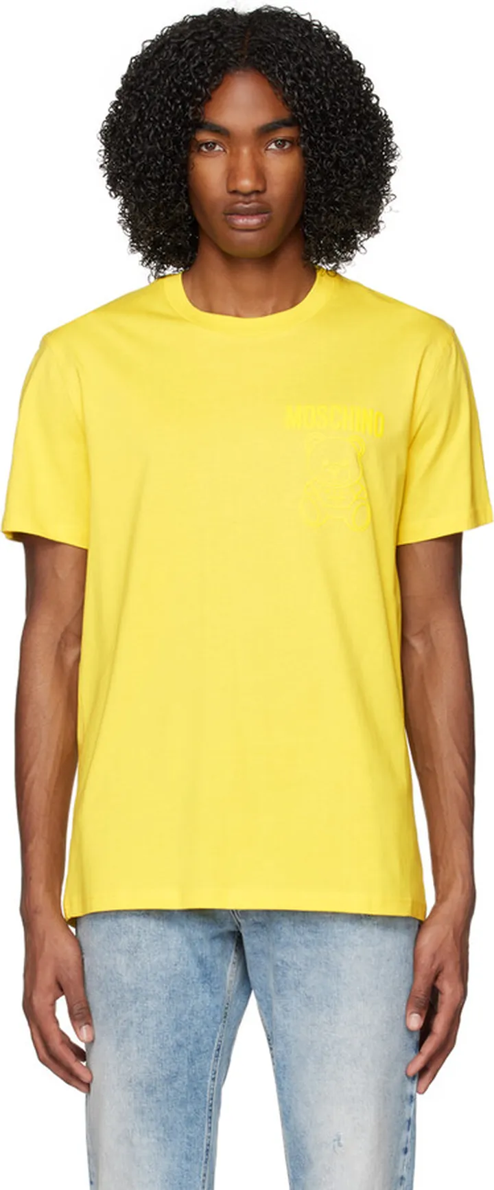 Moschino Yellow Printed T-Shirt