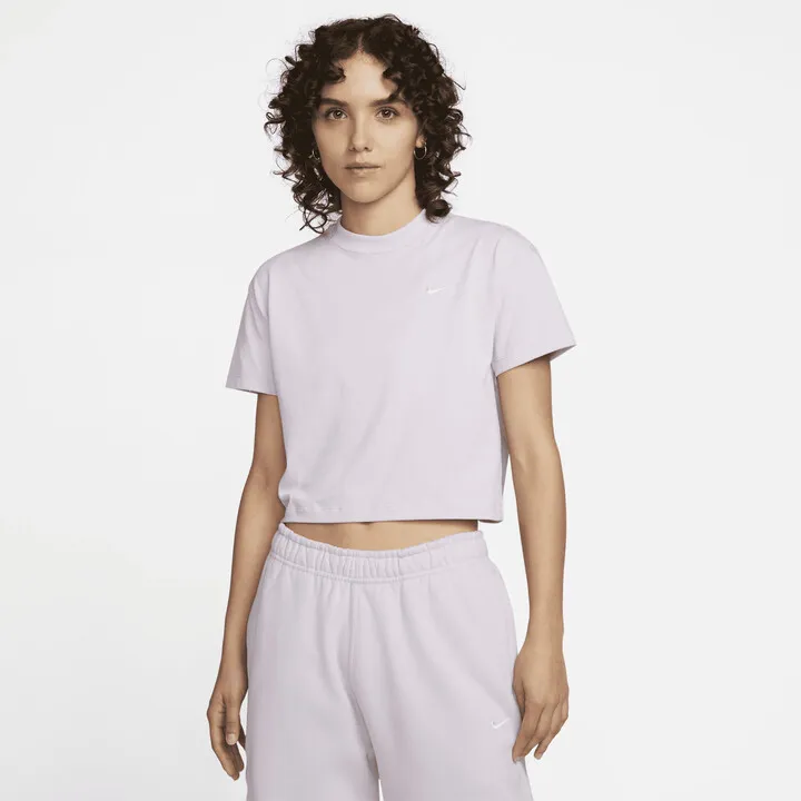 Nike Women's Solo Swoosh T-Shirt in Purple