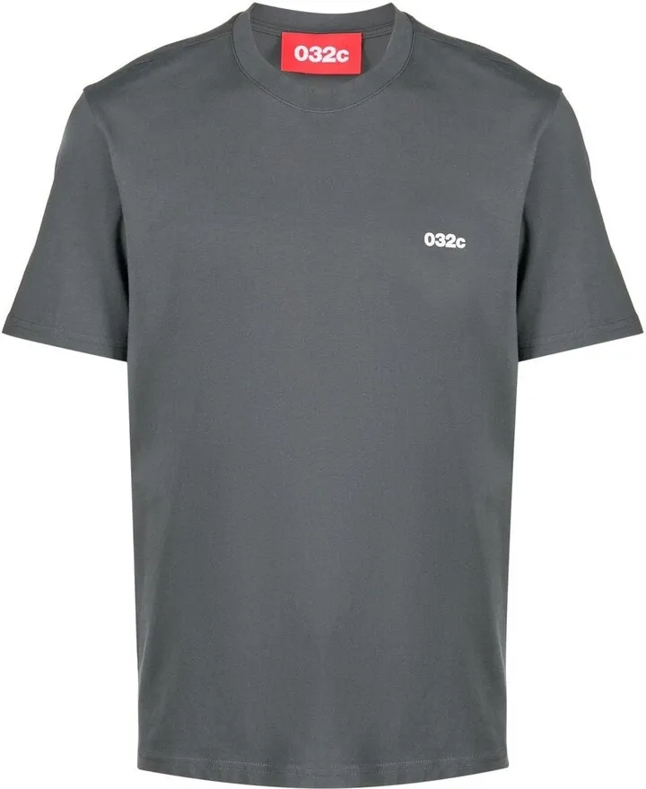logo-print detail T-shirt