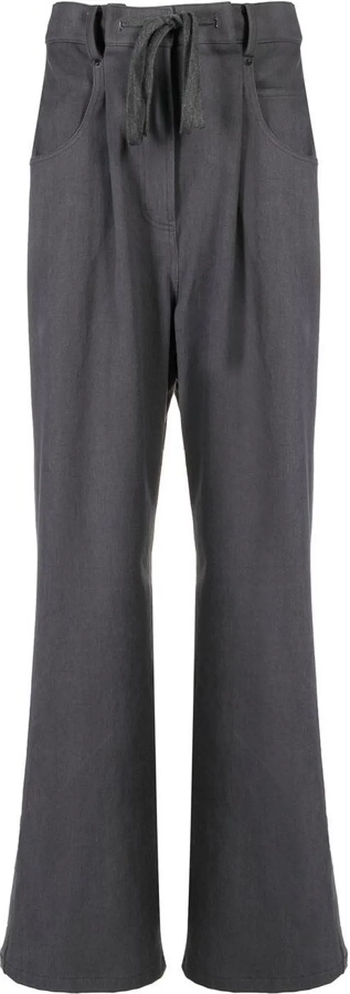 Drawstring Straight-Leg Trousers