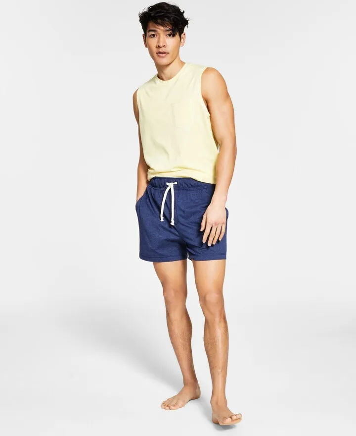 Sun + Stone Men's Sunwashed Knit Pajama Shorts