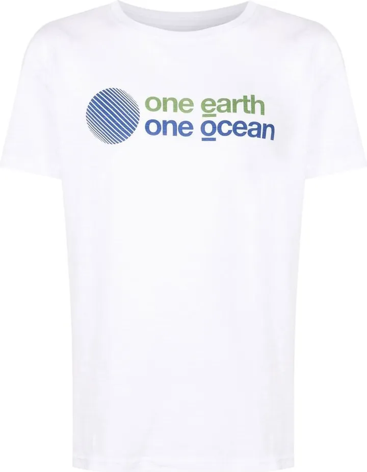 slogan-print T-shirt