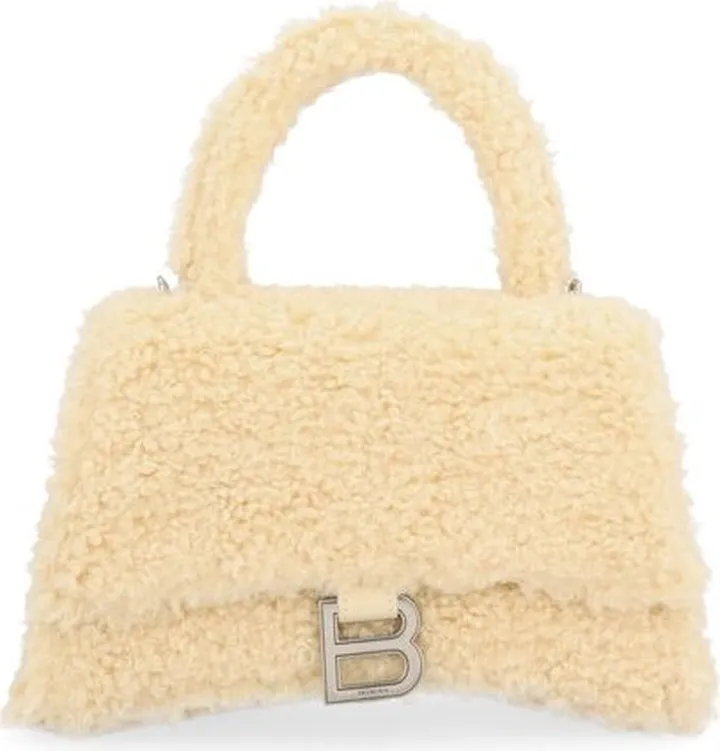 Balenciaga Furry Hourglass Small Handbag