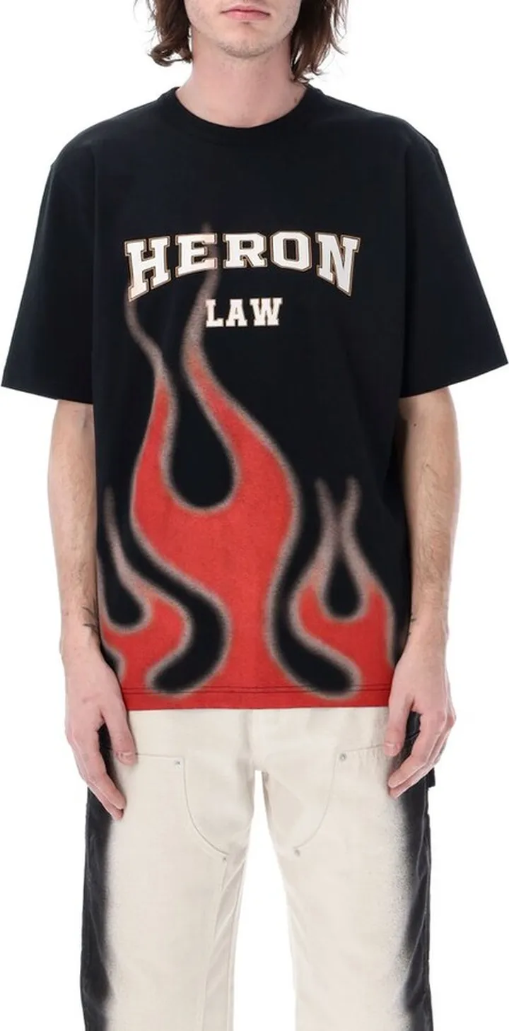 Heron Preston Flame-Printed Crewneck T-Shirt