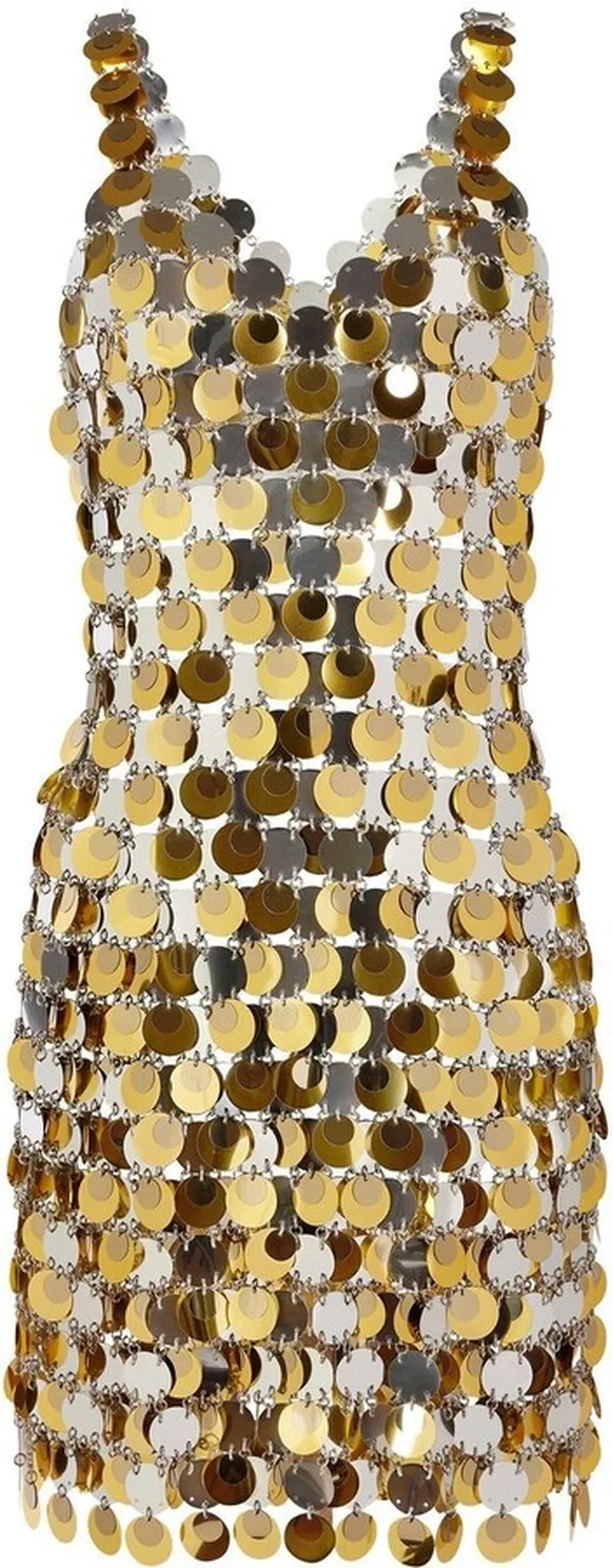 Paillette-Chainmail Sparkle Minidress
