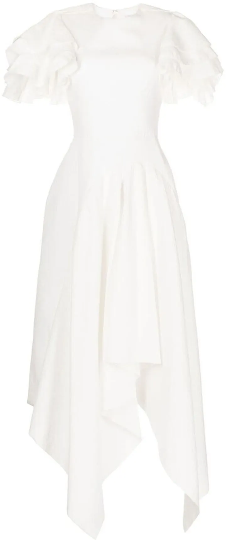 Ruffle-Sleeve Maxi Dress