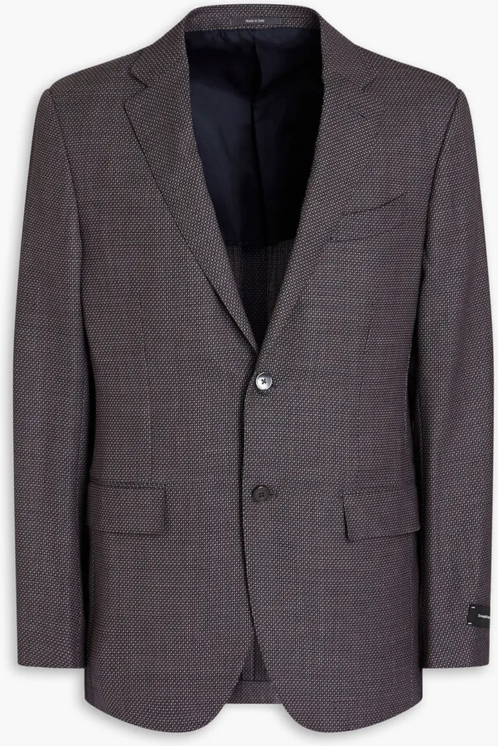 Wool-jacquard blazer