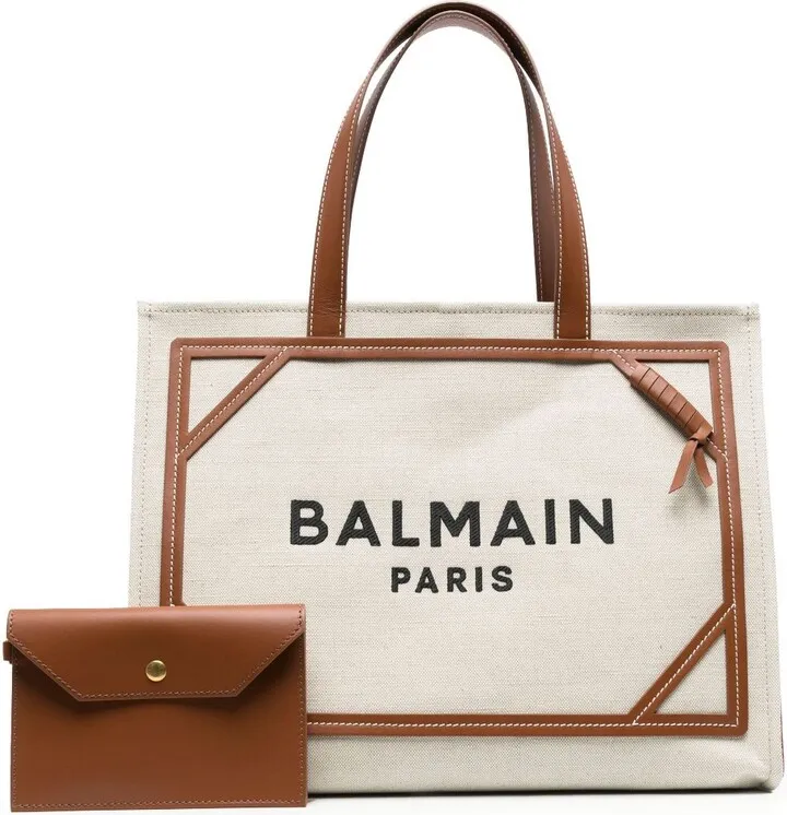 Brown Army Canvas Tote Bag