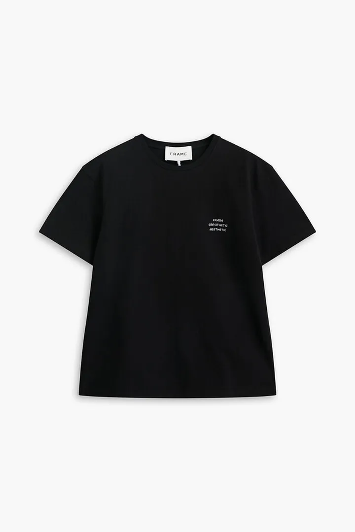 Printed cotton-jersey T-shirt