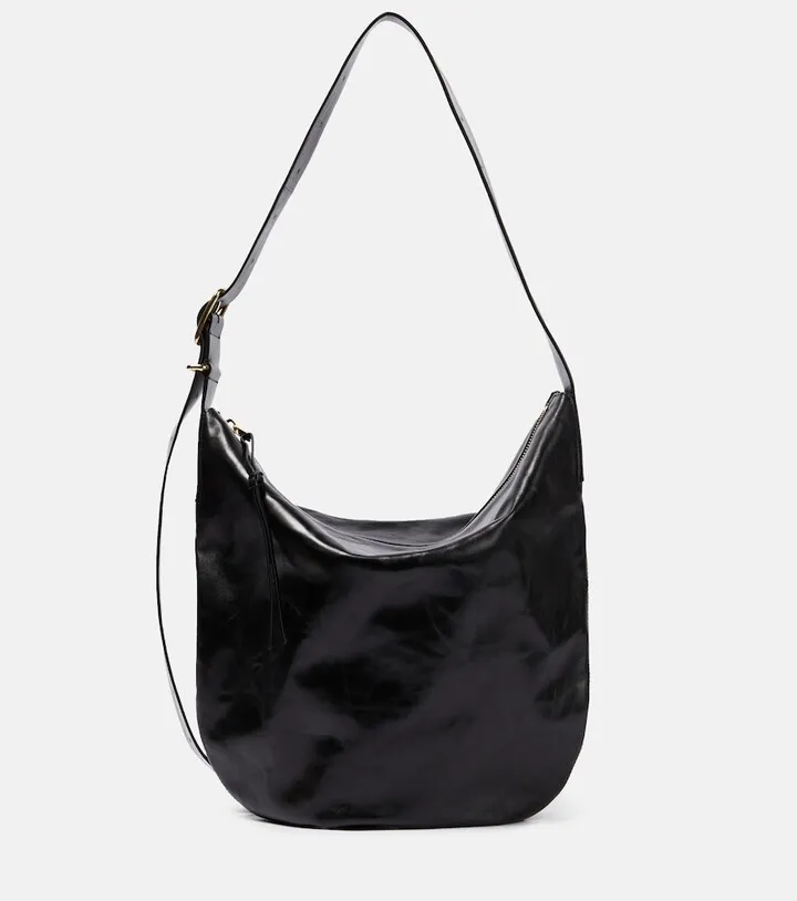 Medium leather shoulder bag