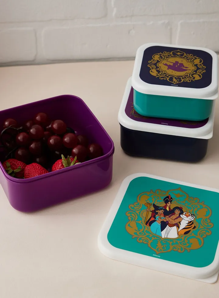 Set Of 3 Disney Aladdin Snack Boxes