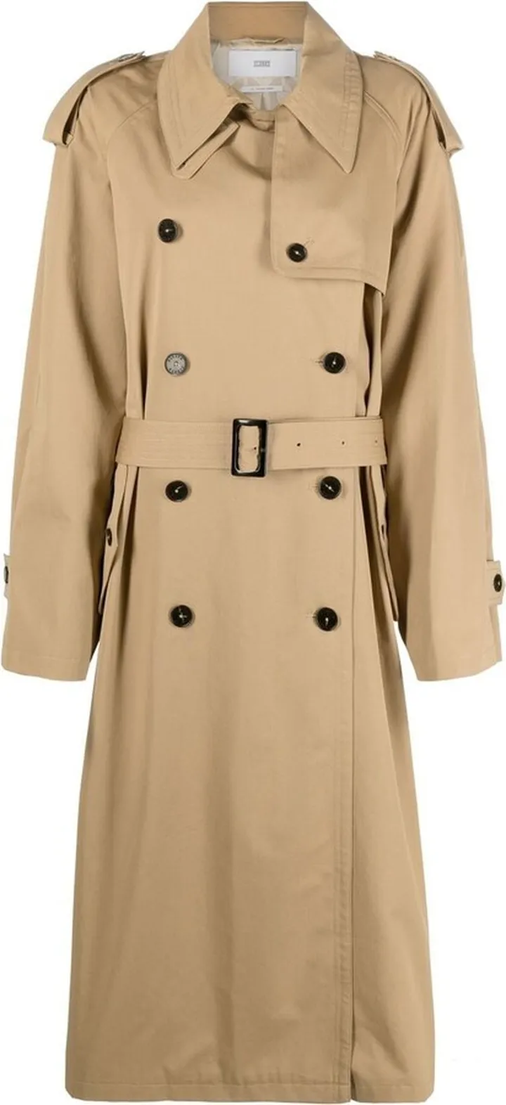 Double-Breasted Belted Trench Coat