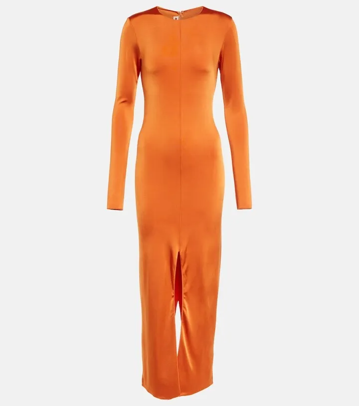 Jersey midi dress