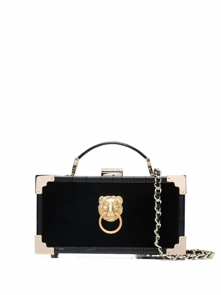 Trinket Box velvet-detail tote bag